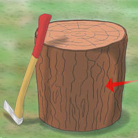 звук рубки дров, колка древесины (3)
